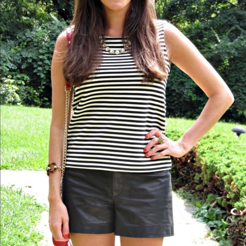 MADEWELL Top Ridge Stripe Tank Red Navy 92450 NEW! - Picture 2 of 8